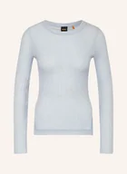 Swetry damskie - Boss Sweter Fennona blau - BOSS - miniaturka - grafika 1