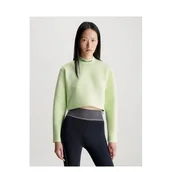 Bluzy damskie - Bluza damska bez kaptura Calvin Klein 00GWF3W326 L Limonkowa (8720108754354). Bluzy bez kaptura damskie - miniaturka - grafika 1