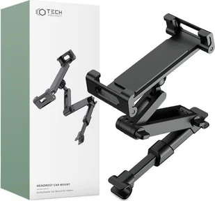 Tech-Protect TECH-PROTECT STRETCHABLE HEADREST CAR MOUNT BLACK - Uchwyty samochodowe do telefonów - miniaturka - grafika 1