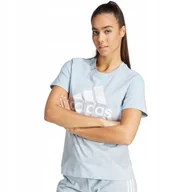 Koszulki i topy damskie - Koszulka damska adidas Loungewear Essentials Logo Tee jasnoniebieska IR5408 - miniaturka - grafika 1