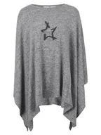 Swetry damskie - Damskie ponczo ciążowe szare Bellybutton Maternity, r.XL - miniaturka - grafika 1