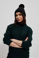 Czapki damskie - Czapka z pomponem - miniaturka - grafika 1