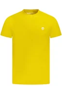 Koszulki męskie - TIMBERLAND KOSZULKA Z KRÓTKIM RĘKAWEM MĘSKA ŻÓŁTA - miniaturka - grafika 1