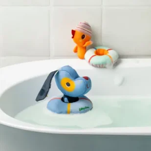 Przytulanki do kąpieli Piesek Jules i Kaczorek Gaspard 6 m+ Lilliputiens - Zabawki do kąpieli - miniaturka - grafika 1