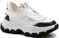 Buty sportowe damskie - Guess Braydin FL8BYD SMF12 bia r36 - miniaturka - grafika 1