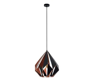 Eglo 62834 - Żyrandol na lince CARLTON PRO 1xE27/60W/230V śr. 44 cm czarny - Lampy sufitowe - miniaturka - grafika 1