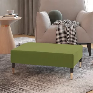 shumee shumee Podnóżek jasnozielony 78x56x32 cm tapicerowany aksamitem - Pufy i podnóżki - miniaturka - grafika 1
