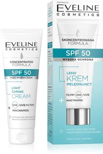 EVELINE SPF 50 Lekki Krem pielęgnujący Filtry+Niacynamid do cery tłustej i mieszanej 30 ml - Kremy do twarzy - miniaturka - grafika 1