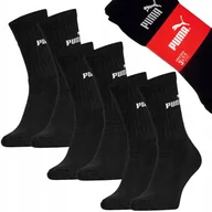 Skarpetki męskie - Skarpety długie sportowe 3-PAK czarne PUMA CREW SOCK - 43-46 - miniaturka - grafika 1