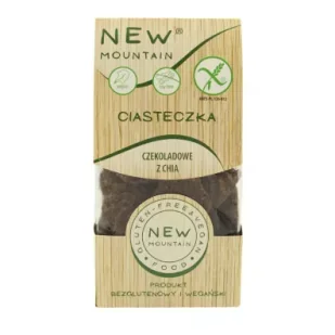 New Moutain Ciastka owsiano-czekoladowe z chia bezglutenowe 200 g - Ciastka - miniaturka - grafika 1