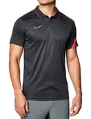 Koszulki męskie - Nike Męska koszulka polo Academy Pro, antracytowa/Bright Crimson/(biała), 2XL - miniaturka - grafika 1
