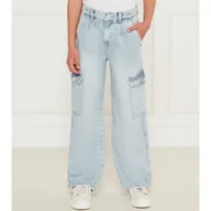 Spodnie sportowe damskie - Guess Jeansy Relaxed fit - miniaturka - grafika 1