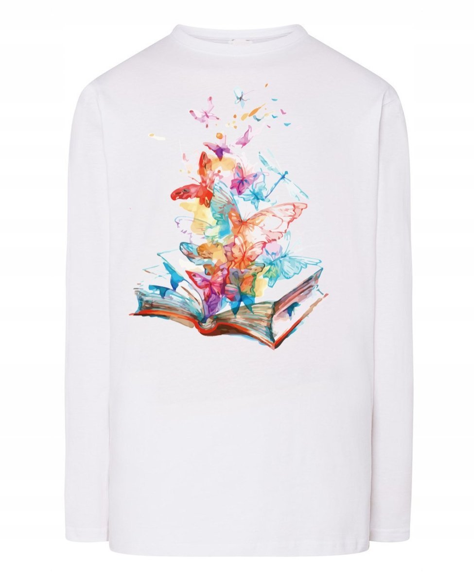 Longsleeve nadruk Kolorowe Książki R.XXL