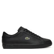 Sneakersy męskie - Sneakersy Lacoste Powercourt 7-49SMA0081 Czarny - miniaturka - grafika 1