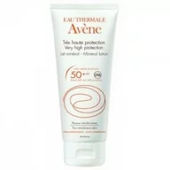 Balsamy i kremy do opalania - Avene Eau Thermale Tres Haute Protection mineralne mleczko SPF50+ 100ml - miniaturka - grafika 1