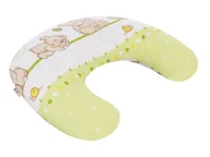 Poduszki do karmienia - Rogal poduszka fasolka dziecięca do karmienia BAWEŁNA - Miś przyjaciel zielony - miniaturka - grafika 1