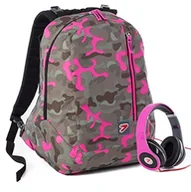 Plecaki - Seven Fluo Fluo Camouflage Plecak podwójny, Kolor: szary, Taille unique, amerykański - miniaturka - grafika 1