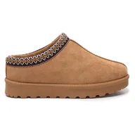 Kapcie damskie - Buty Kapcie Domowe Modne Stylowe Cieple Papcie Komfortowe Zamszowe Damskie Ocieplane Emu Góralskie Camel Firen 40 - miniaturka - grafika 1