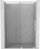 Ścianki i drzwi prysznicowe - Mexen Velar drzwi prysznicowe rozsuwane 130 cm, transparent, białe - 871-130-000-01-20 - miniaturka - grafika 1