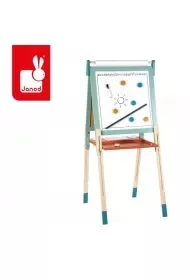 Duża drewniana tablica na regulowanych nóżkach - Zabawki kreatywne - miniaturka - grafika 1