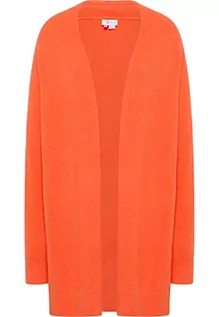 Swetry damskie - IZIA Długi kardigan damski 19025276, pomarańczowy, XL-XXL - grafika 1