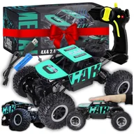 Zabawki zdalnie sterowane - Interaktywny Samochód Zdalnie Sterowany Akumulator Terenowe Auto Pilot 4X4 - miniaturka - grafika 1