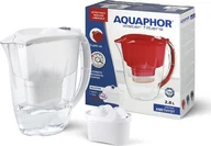 Dzbanki filtrujące - Dzbanek filtrujący Aquaphor Amethyst 2,8 l z żebrowaną pokrywką biały + 1 wkład Maxfor Plus - miniaturka - grafika 1