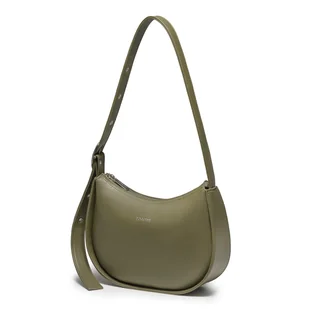 Torebka Damska Elegancka Skóra Ekologiczna PUCCINI Oliwkowa BK1251003M-5 - Torebki damskie - miniaturka - grafika 1