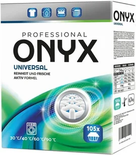 Onyx Universal 6,3 kg – Proszek uniwersalny do prania, 105 prań, skuteczne czyszczenie tkanin białych i kolorowych - Środki do prania Onyx Universal 6,3 kg – Proszek uniwersalny do prania, 105 prań, skuteczne czyszczenie tkanin białych i kolorowych - Środki do prania - miniaturka - grafika 1