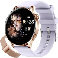 Smartwatch - Zegarek Damski SMARTWATCH Rubicon RNCE81 rozmowy fiolet/roseold - miniaturka - grafika 1
