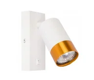 Lampy ścienne - Klemens kinkiet 1xGU10 biały/złoty do czytania - miniaturka - grafika 1
