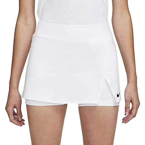 Nike Damska spódnica Nikecourt Dri-Fit Victory, biała/czarna, DH9779-100, M  - Ceny i opinie na Skapiec.pl