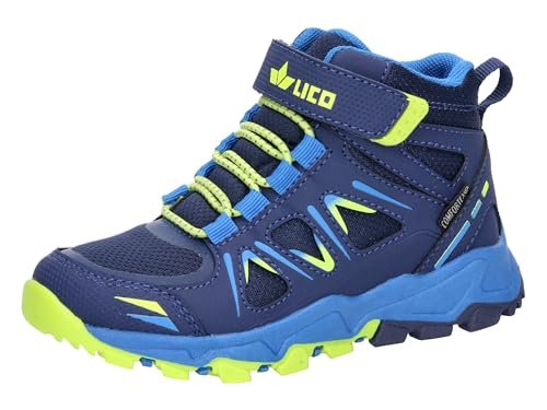 Lico Allen High VS Buty trekkingowe, granatowe/niebieskie/lemon, 41 EU, Marine Blue Lemon, 41 EU