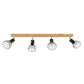 Lampy sufitowe - Spotlight Megan Wood Sufitowa Spot-Light 2344474 Drewno Dębowe/Metal 5901602358245 - miniaturka - grafika 1