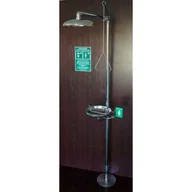 Sprzęt ratunkowy - Natrysk Bezpieczeństwa Z Oczomyjką Ze Stali Nierdzewnej Stal Nierdzewna Sterowanie Ręczne - miniaturka - grafika 1