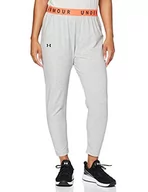 Spodnie damskie - Under Armour ulubione spodnie damskie typu Tapered Slouch Aluminium Light Heather/After Burn/Black M 1320621-052 - miniaturka - grafika 1