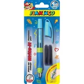 Długopisy - Titanum Pióro na naboje FLAMINGO niebieskie - miniaturka - grafika 1