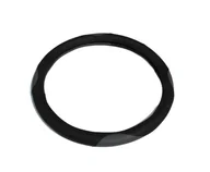 Akcesoria motoryzacyjne - Pokrowiec na Kierownice Nakładka 39-41 Szara Skóra - miniaturka - grafika 1