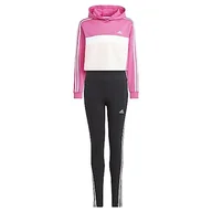 Koszulki i topy damskie - adidas, 3-Stripes Tiberio, kombinacja, top: PółLucide Fuksja/Biały/Dolny Biały: Czarny/Biały, 1314, Dziewczyna - miniaturka - grafika 1