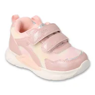 Buty dla dziewczynek - Befado sportowe dziecięce 516P425 różowe rzepy - miniaturka - grafika 1