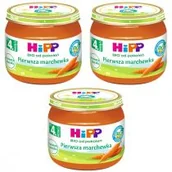 Dania dla dzieci - Hipp Pierwsza marchewka po 4. miesiącu zestaw 3 x 80 g Bio - miniaturka - grafika 1