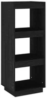 Regały - Czarny drewniany regał skandynawski A9-M32 - miniaturka - grafika 1