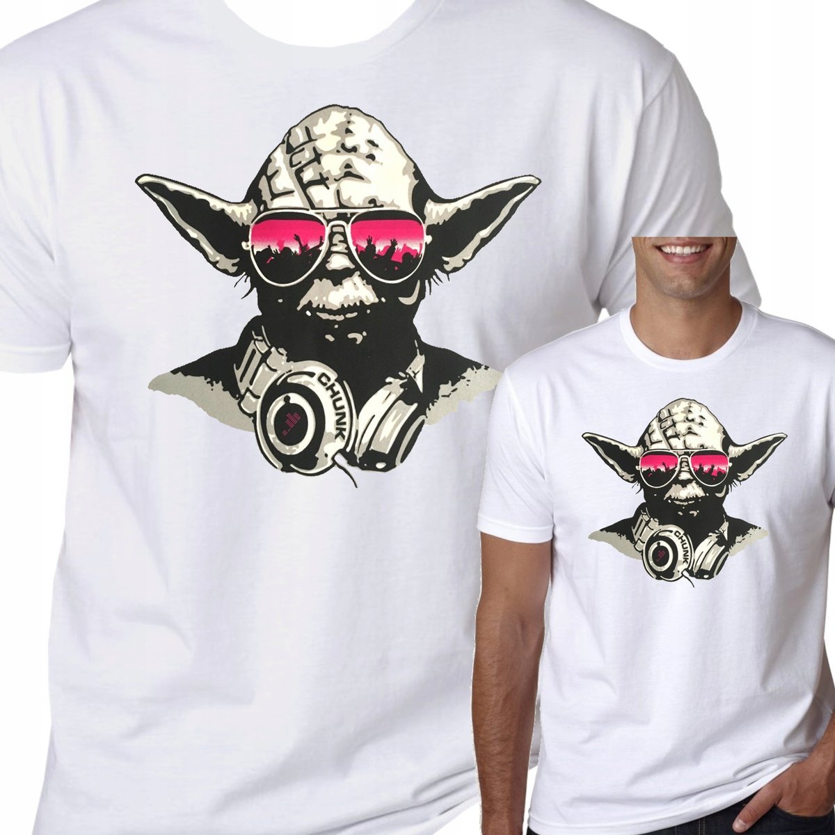 KOSZULKA DJ YODA STAR WARS ŚMIESZNE M 1138