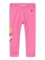 Legginsy - Bestseller A/s NMFLIVA BRU legginsy dresowe, Pink Cosmos, 98 cm - miniaturka - grafika 1