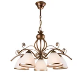 Lampy sufitowe - Brilagi - LED Żyrandol na łańcuchu ANTICO 5xE27/60W/230V brązowy patyna - miniaturka - grafika 1