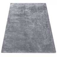Dywany - Szary puszysty nowoczesny dywan - Bafi - miniaturka - grafika 1