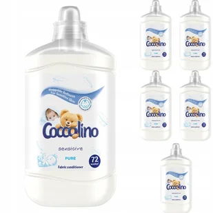 Coccolino White Sensitive płyn do płukania 6x1,8 l - Środki do prania - miniaturka - grafika 1
