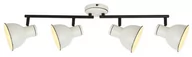 Lampy sufitowe - Zumba Lampa Sufitowa Listwa 4X40W E14 Biały+Czarny - miniaturka - grafika 1