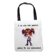 Torebki damskie - Torba na ramię czarny uchwyt 33x36 Mała Mi 012 - miniaturka - grafika 1