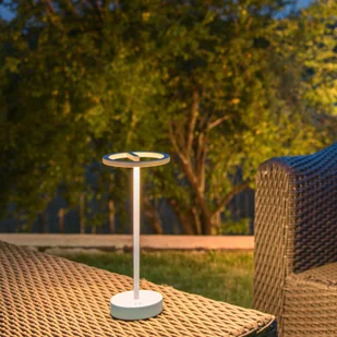 Lampa akumulatorowa LED SLV Vinolina One, biała, 2 700 K, wysokość 33 cm - Lampy ogrodowe - miniaturka - grafika 1